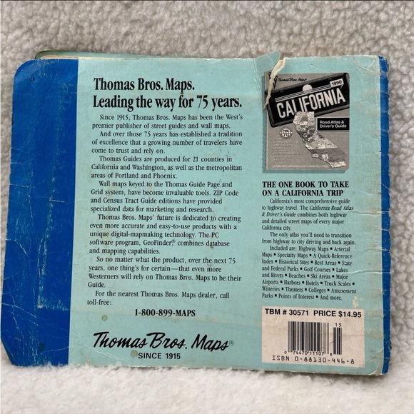 Thomas Guide San Diego Counties 1991 California spiral book - Picture 3 of 12